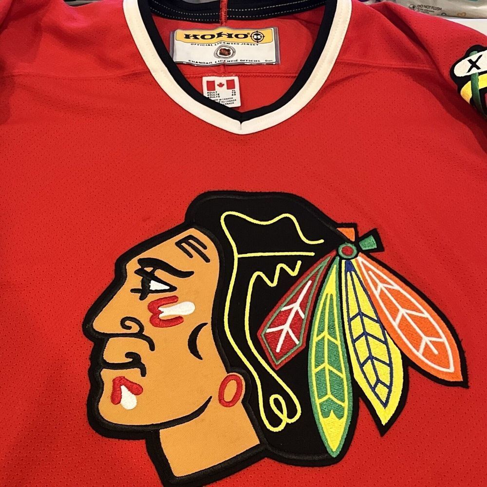Vintage 2000s Chicago Blackhawks NHL KOHO Home‎ Red Jersey Mens XL - Picture 7 of 9